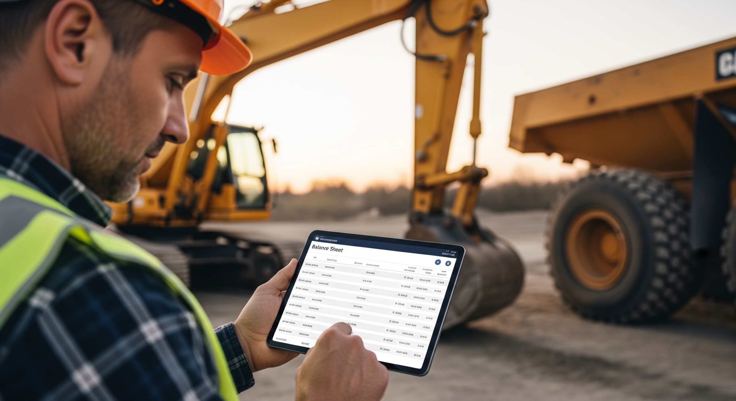 Contractor reviewing equipment depreciation and fixed asset tracking in QuickBooks